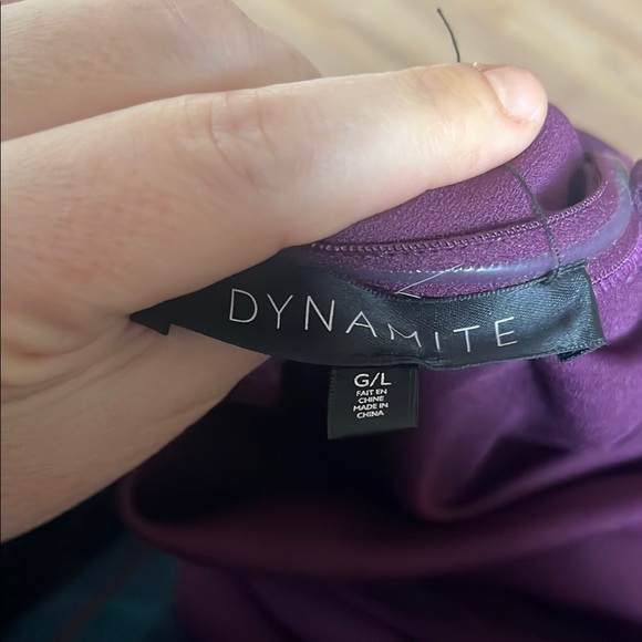 Dynamite Purple Sheath Cocktail Dress Backless - Picture 2 of 3